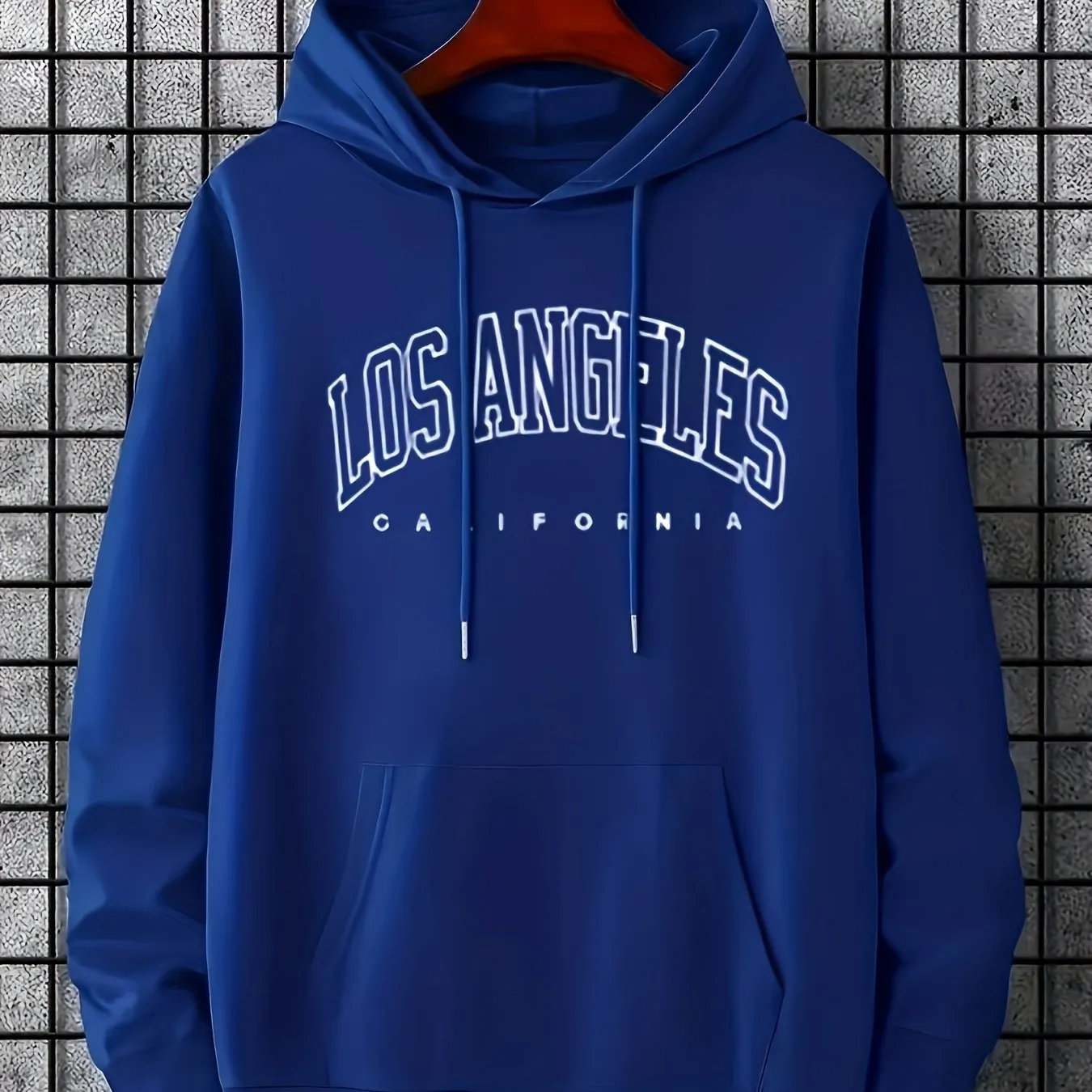 LA Letter Print Hoodie Comfy Casual Womens Sweatshirt