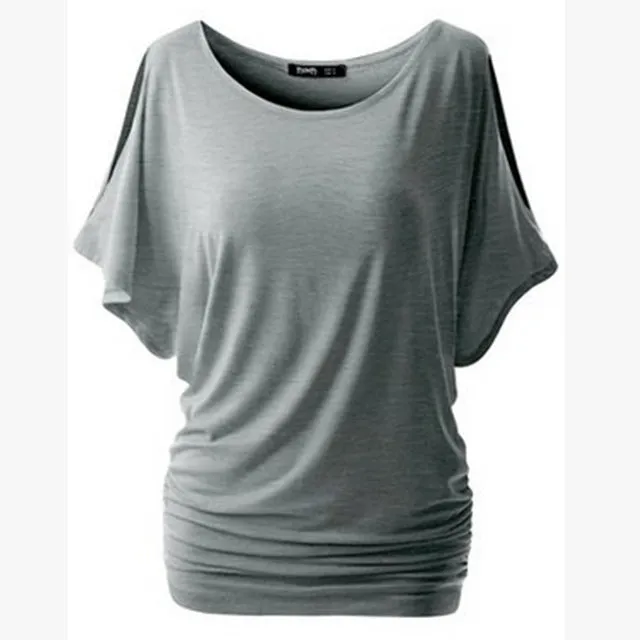 LASPERAL Brand T Shirt Women Batwing Sleeve Shirts Top Solid O-Neck Cotton Blend Summer Tee Tops Female Plus Size Casual Shirts