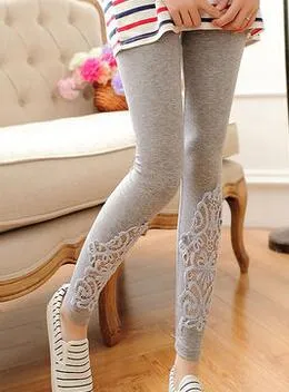 leggings 2017 new quality size S- 7xl women leggings thin hollow thin lace leggings solid pants plus size 7xl 6xl 5xl