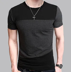 Liseaven Mens T Shirt Slim Fit Crew Neck T-shirt Men Short Sleeve Shirt Casual tshirt Tee Tops 2016 Short Shirt Size M-5XL