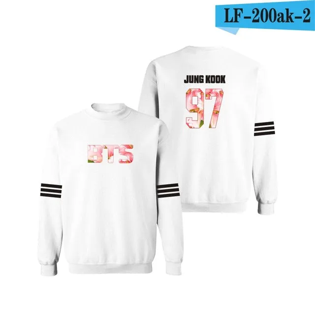 LUCKYFRIDAYF Bangtan Boys Kpop BTS Women Hoodies Sweatshirts Letter Printed in J-HOPE 94 and SUGA 93 Women Hoodies  JUNG KOOK 97