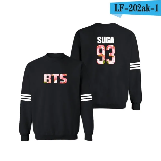 LUCKYFRIDAYF Bangtan Boys Kpop BTS Women Hoodies Sweatshirts Letter Printed in J-HOPE 94 and SUGA 93 Women Hoodies  JUNG KOOK 97