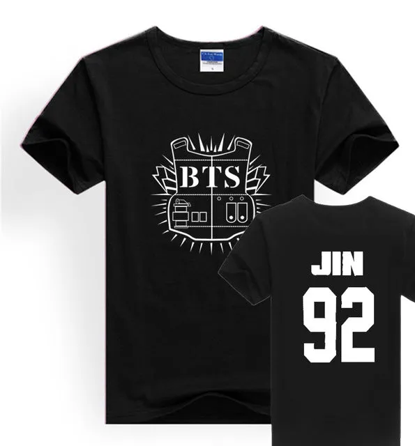 LUCKYFRIDAYF Kpop BTS Bangtan Boys JUNG KOOK JHOPE JIN JIMIN V SUGA T Shirts Women Short Sleeve Funny Cotton  T-shirt Loose Tops