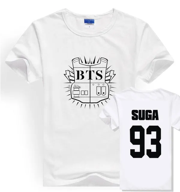 LUCKYFRIDAYF Kpop BTS Bangtan Boys JUNG KOOK JHOPE JIN JIMIN V SUGA T Shirts Women Short Sleeve Funny Cotton  T-shirt Loose Tops