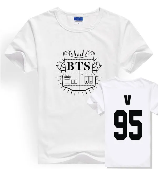 LUCKYFRIDAYF Kpop BTS Bangtan Boys JUNG KOOK JHOPE JIN JIMIN V SUGA T Shirts Women Short Sleeve Funny Cotton  T-shirt Loose Tops