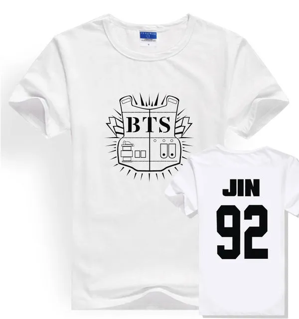 LUCKYFRIDAYF Kpop BTS Bangtan Boys JUNG KOOK JHOPE JIN JIMIN V SUGA T Shirts Women Short Sleeve Funny Cotton  T-shirt Loose Tops