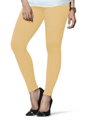 Lux Lyra Ankle Length Beige Leggings free Size for Ladies