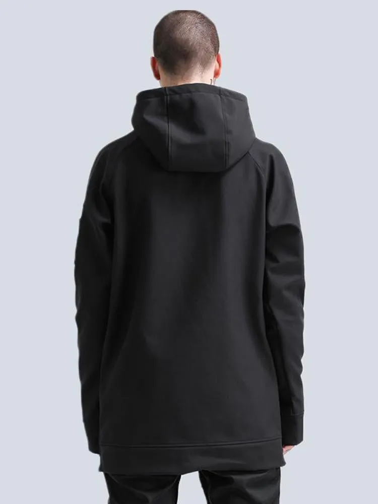 Men &  Women Black Snowboard Hoodie