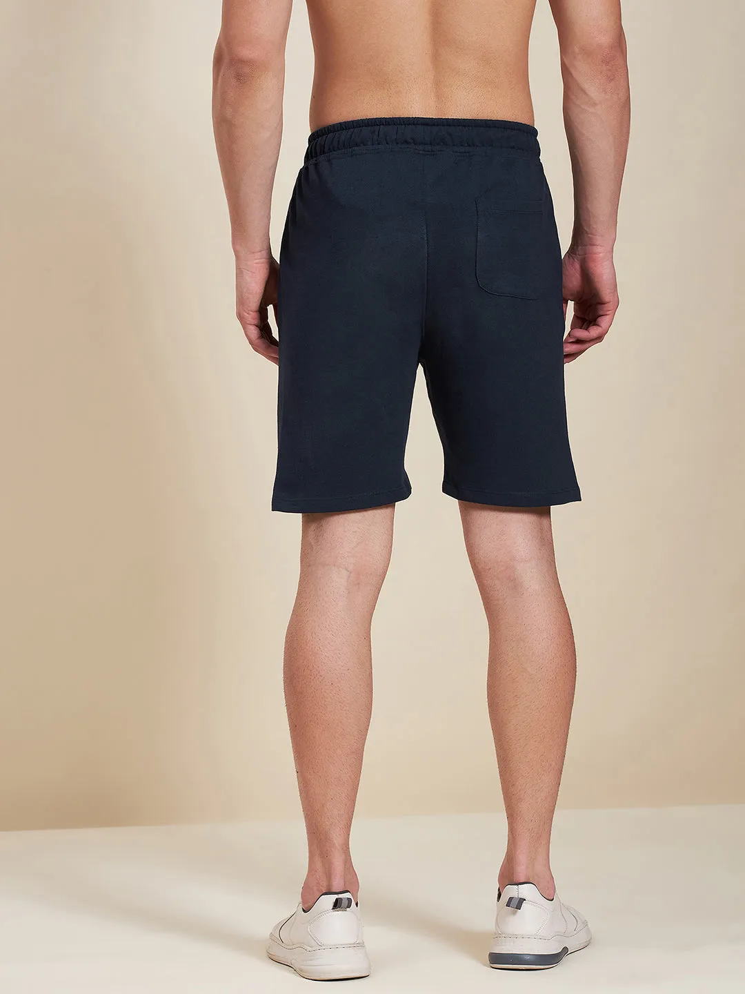 Men Navy Mascln Bermuda Shorts