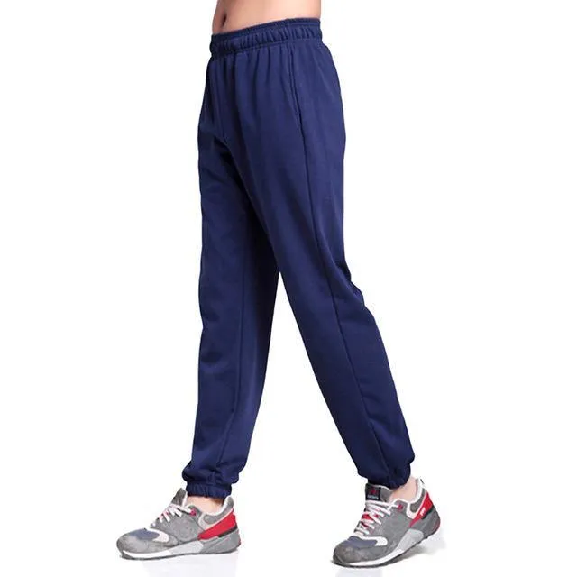 Men Plus Size Pants 6XL Solid Baggy Loose Elastic Pants Cotton Sweatpants Casual Pants Trousers Large Big Plus Size 5XL 6XL 7XL