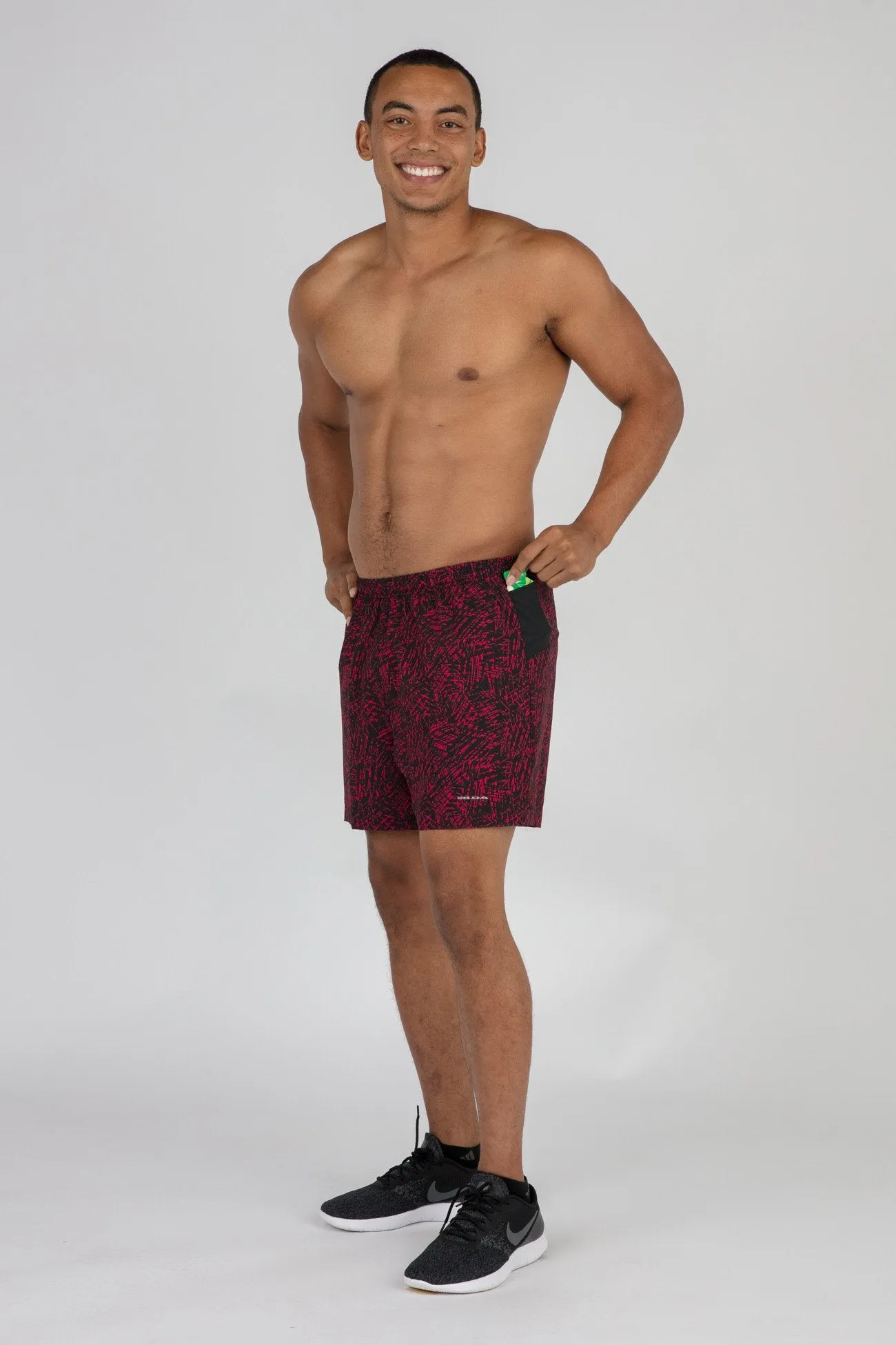 Men's 2-n-1 5" Ultra Running Shorts - Hyper Red