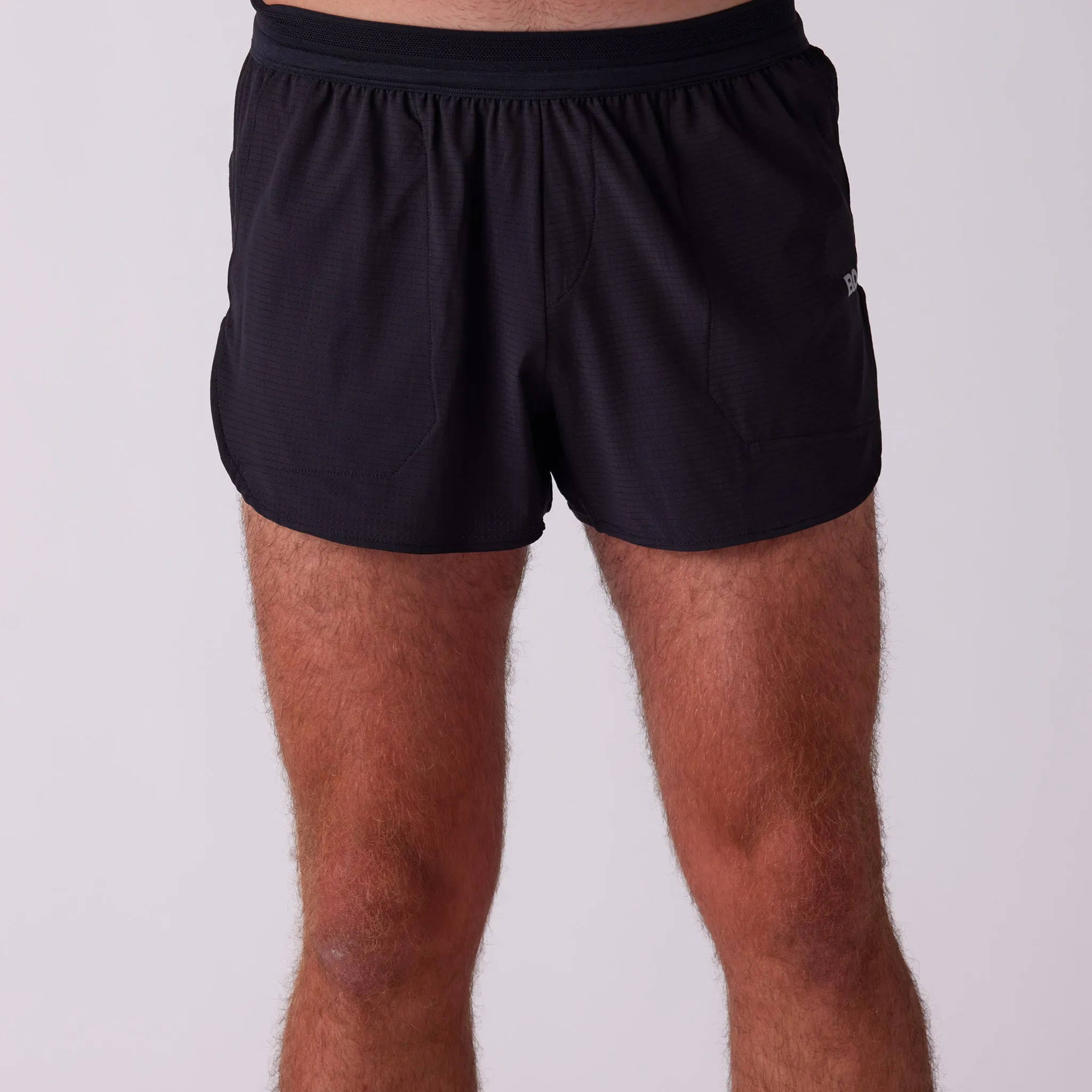 Men's Heat 3" Lined Half Split Short - Black