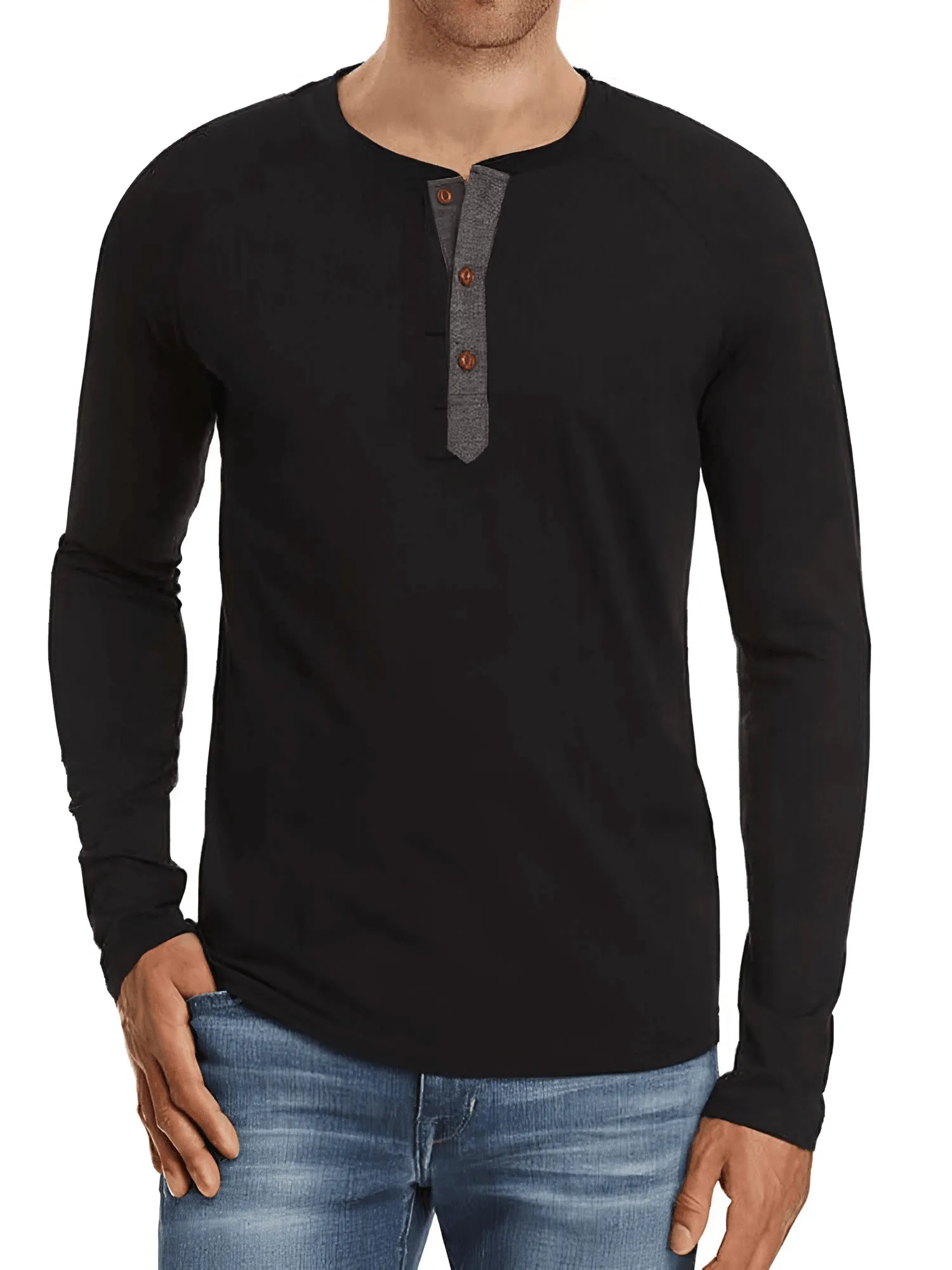 Men's Long Sleeve Shirt Fashion Button Design