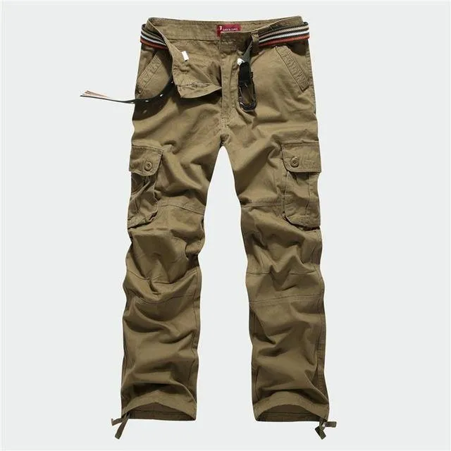 Multi pockets men cargo pants