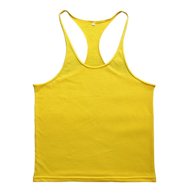 MUSCLE ALIVE Golds Gyms Tank Tops Mens Bodybuilding Clothes Fitness Men Singlet Sleeveless Cotton Workout Stringer Gyms Shirts