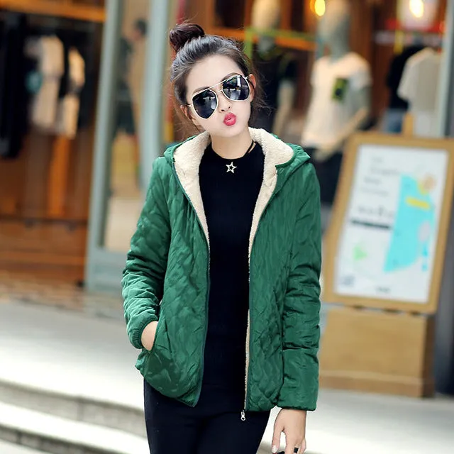 New Arrival Fleece Hooded Winter Jacket Women Parkas 2017 Spring Autumn Brand Casual Warm Long Sleeve Plus Size Coats inverno