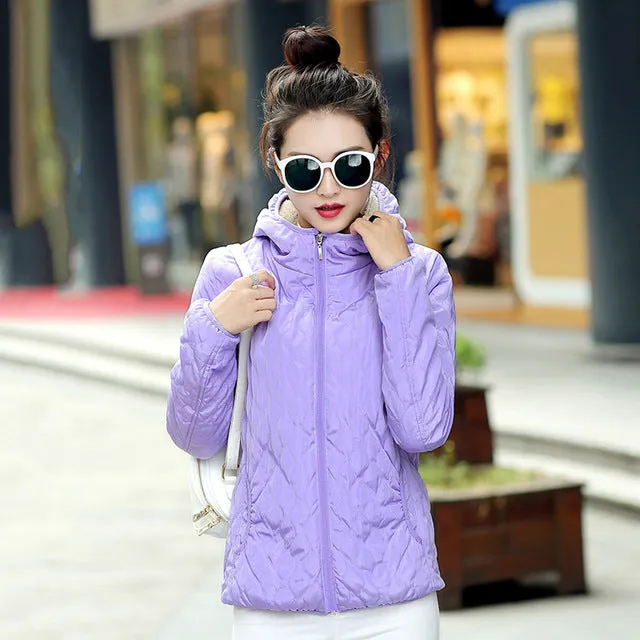 New Arrival Fleece Hooded Winter Jacket Women Parkas 2017 Spring Autumn Brand Casual Warm Long Sleeve Plus Size Coats inverno