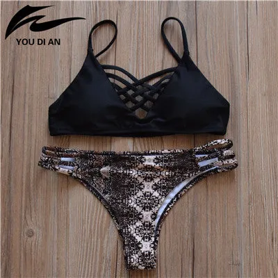 New Halter Top Sexy Bikini set Women Swimsuit Brazilian Bikini 2016 Push Up Swimwear Bathing Suit Biquini Bikinis Women