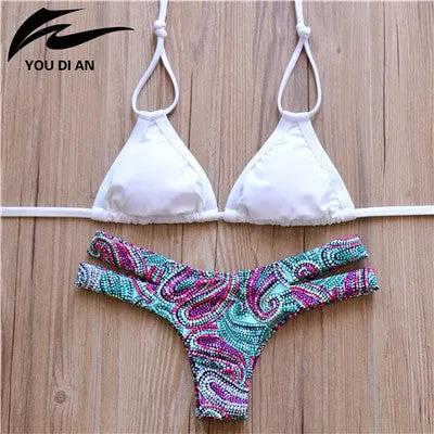 New Halter Top Sexy Bikini set Women Swimsuit Brazilian Bikini 2016 Push Up Swimwear Bathing Suit Biquini Bikinis Women