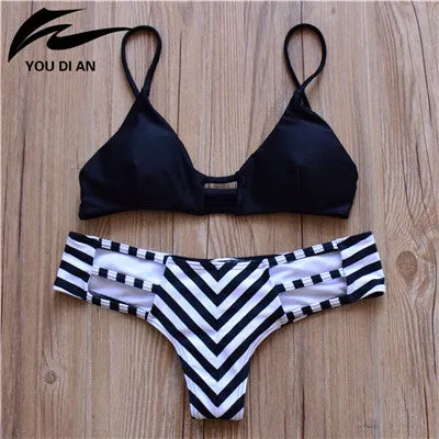 New Halter Top Sexy Bikini set Women Swimsuit Brazilian Bikini 2016 Push Up Swimwear Bathing Suit Biquini Bikinis Women