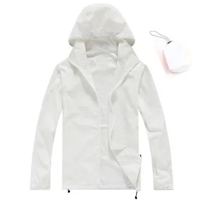 New Men's Quick Dry Skin Jackets Women Coats Ultra-Light Casual Windbreaker Waterproof Windproof Brand Clothing SEA211