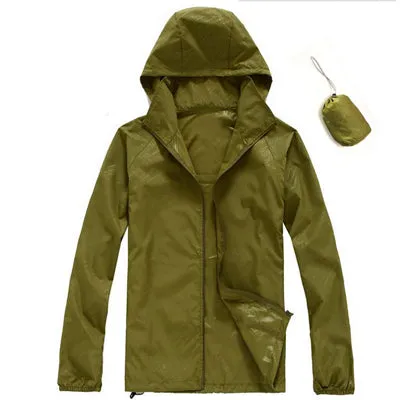 New Men's Quick Dry Skin Jackets Women Coats Ultra-Light Casual Windbreaker Waterproof Windproof Brand Clothing SEA211