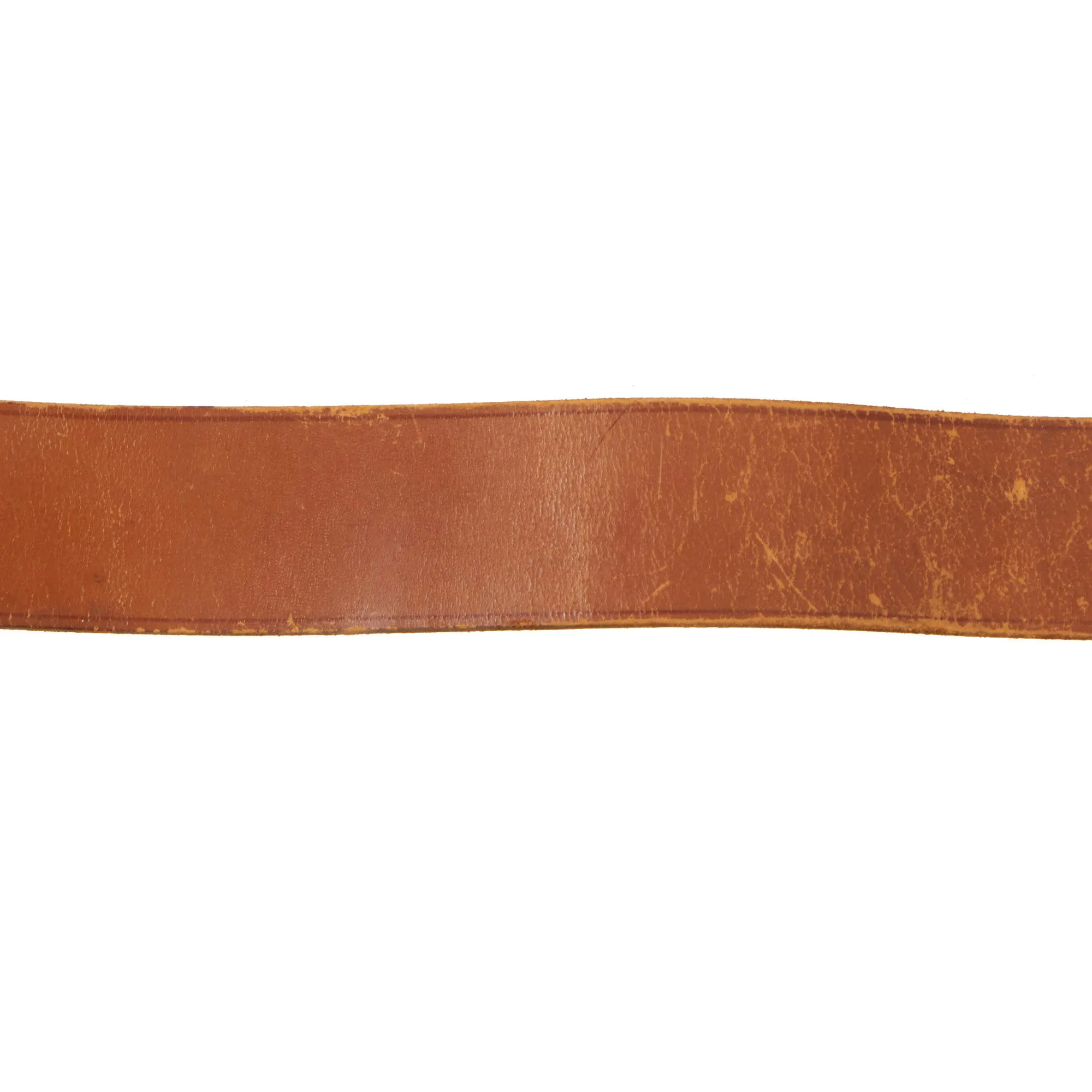 Original German WWII EM/NCO Luftwaffe Belt with Pebbled Aluminum Buckle by Franz Reichenauer - dated 1938