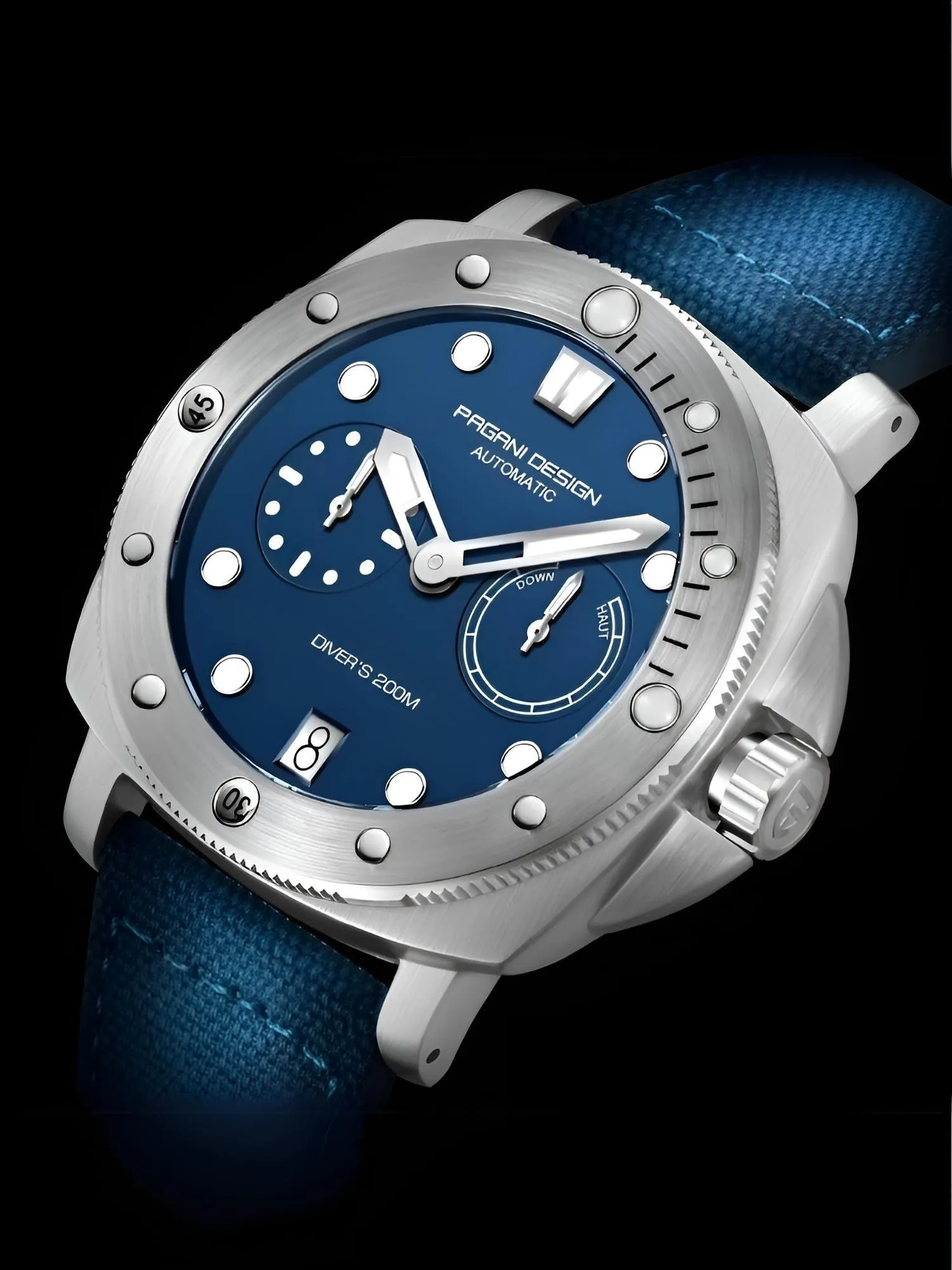 Panerai Homage Men's Watch Automatic Mechanical Watches Diver Watch For Top Brand Luxury 200M Waterproof AR Sapphire Watch for Men