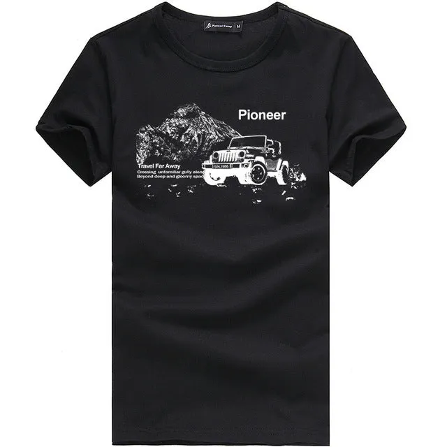 Pioneer Camp 2017 new fashion summer short men t shirt brand clothing cotton comfortable male t-shirt tshirt men clothing 522056