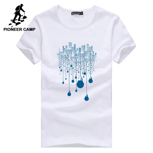 Pioneer Camp 2017 new fashion summer short men t shirt brand clothing cotton comfortable male t-shirt tshirt men clothing 522056