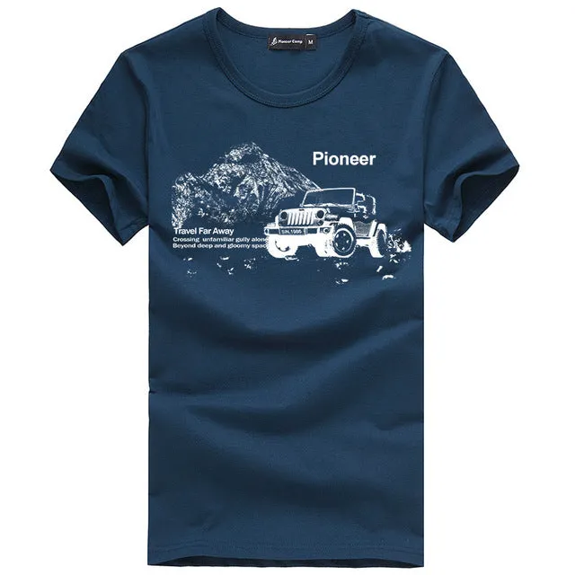 Pioneer Camp 2017 new fashion summer short men t shirt brand clothing cotton comfortable male t-shirt tshirt men clothing 522056