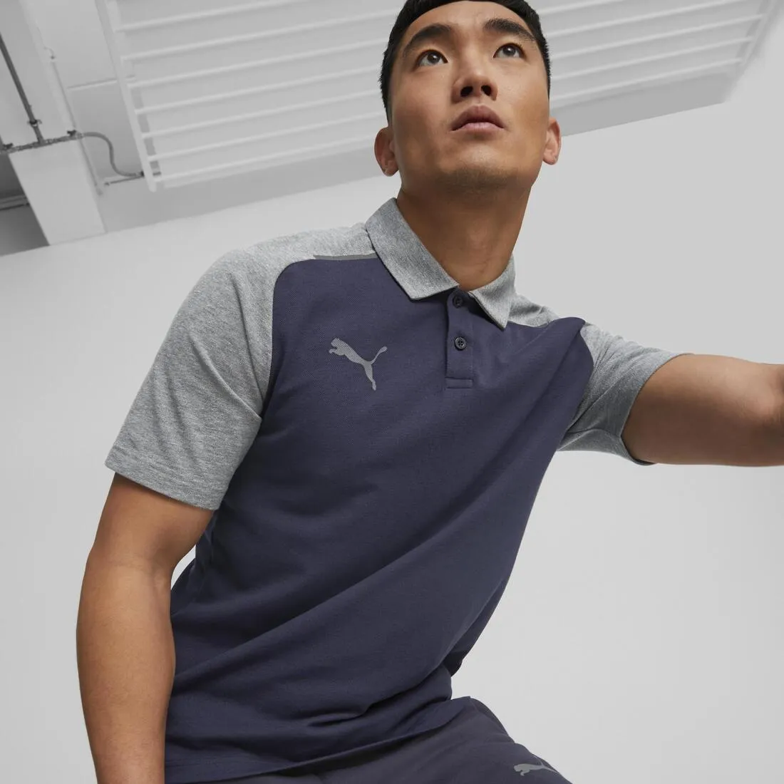 PUMA Teamcup Men's Polo Navy