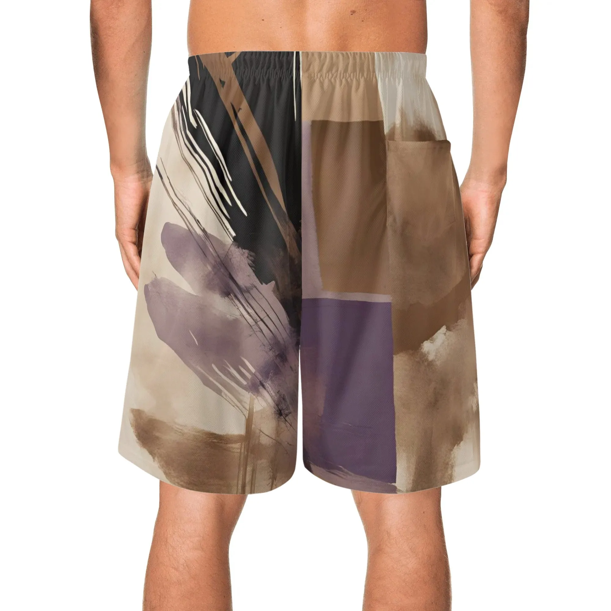 Purple Haze Mens Lightweight Hawaiian Beach Shorts