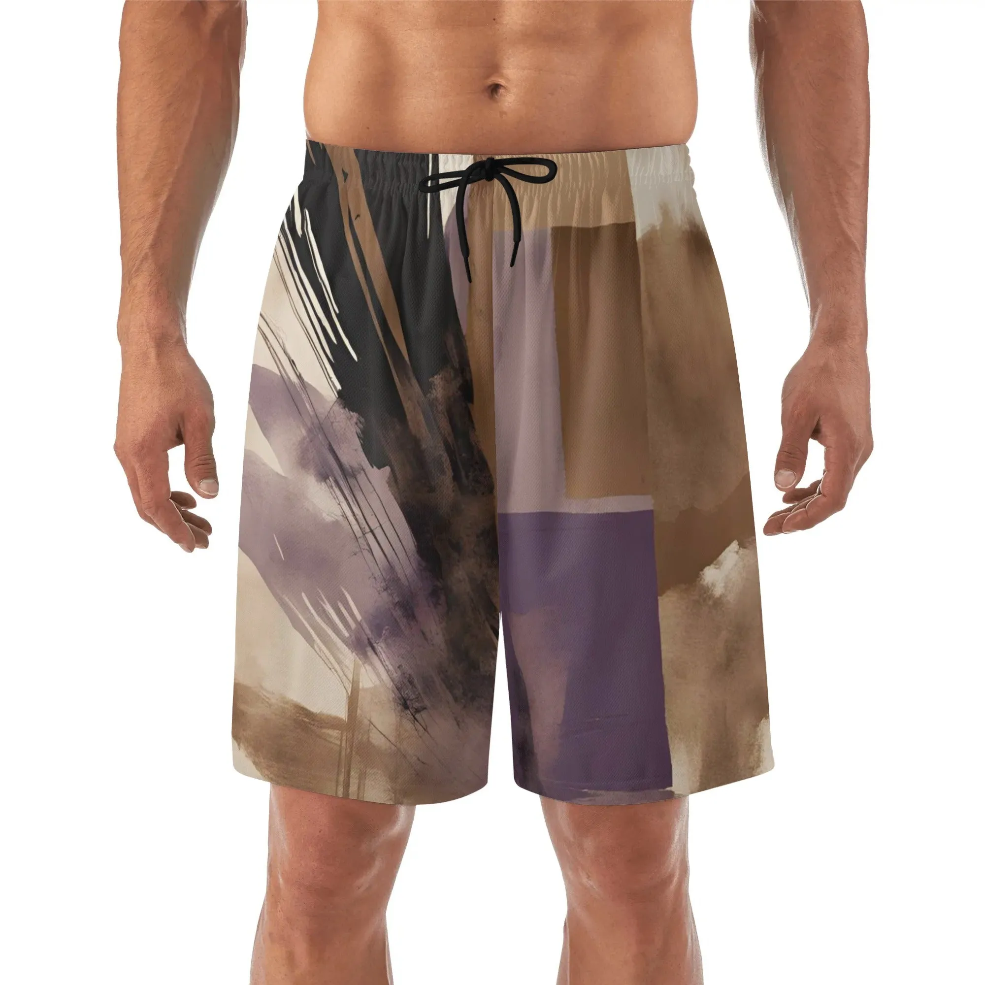 Purple Haze Mens Lightweight Hawaiian Beach Shorts