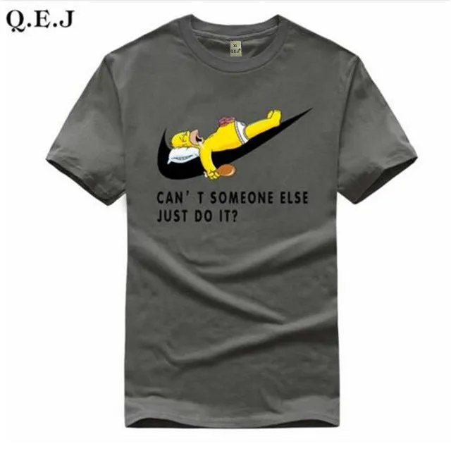 Q.E.J 2016 New Letter Print T Shirt Mens Black And White Comic Con Cosplay T-shirts Summer Skateboard Tee Boy Skate Tshirt Tops