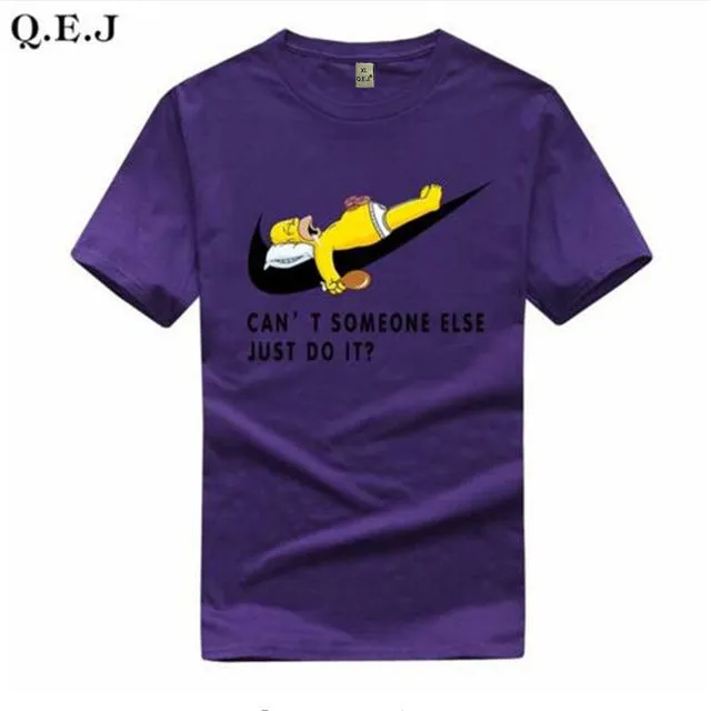 Q.E.J 2016 New Letter Print T Shirt Mens Black And White Comic Con Cosplay T-shirts Summer Skateboard Tee Boy Skate Tshirt Tops