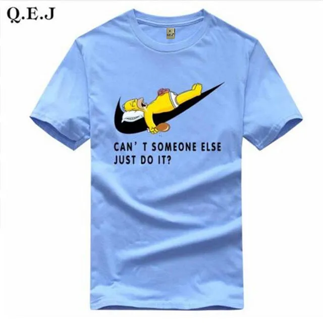 Q.E.J 2016 New Letter Print T Shirt Mens Black And White Comic Con Cosplay T-shirts Summer Skateboard Tee Boy Skate Tshirt Tops