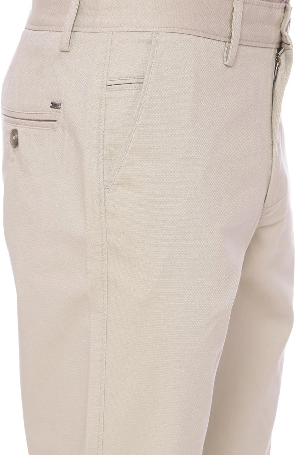 Skinny Fit Beige Stretch Trouser