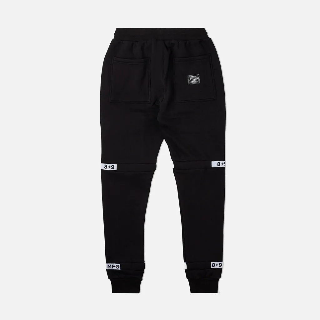 Strapped Up Slim Fleece Joggers Oreo