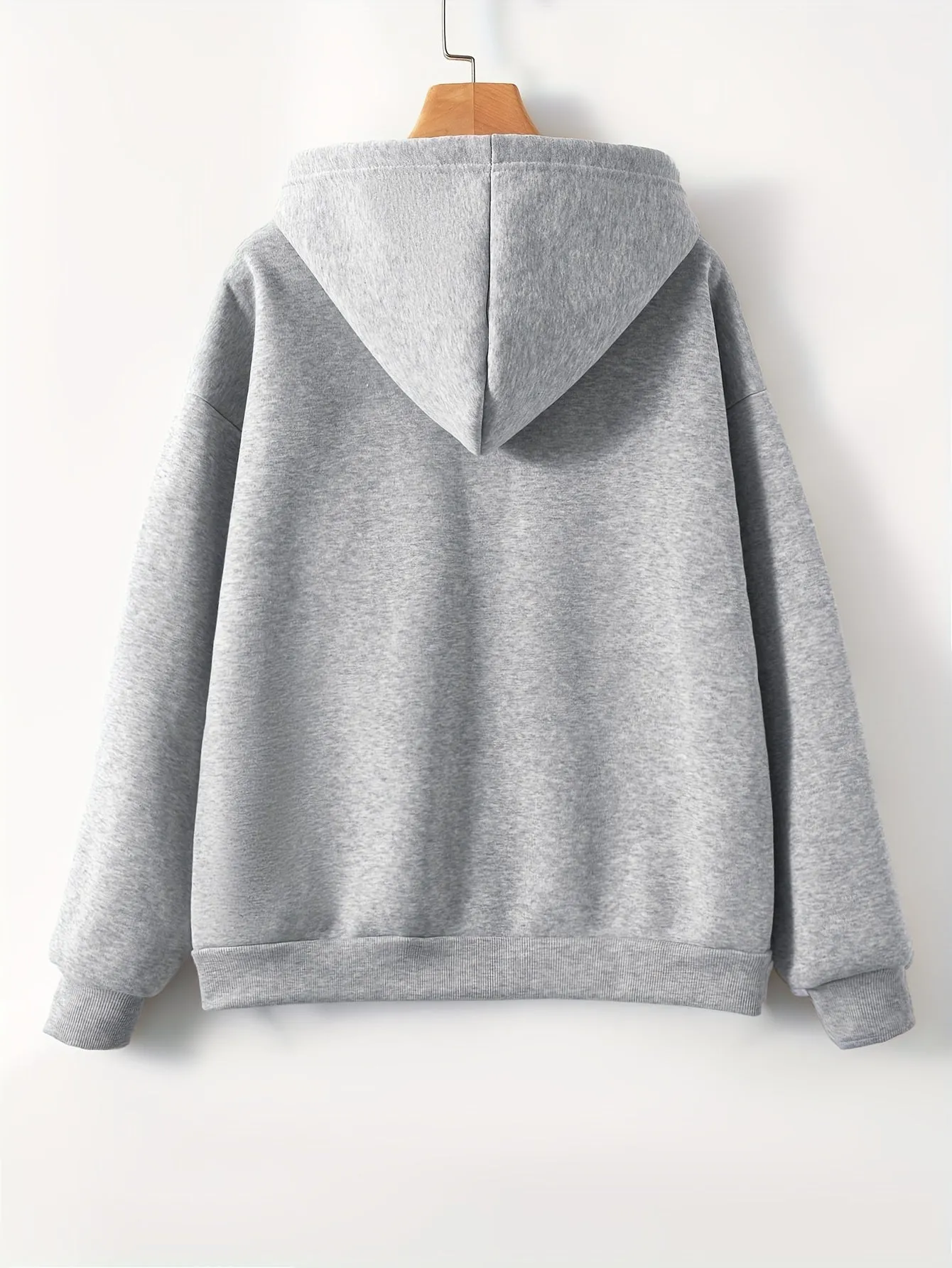 Stylish Solid Hoodie Perfect for Spring  Fall Womens Fashion