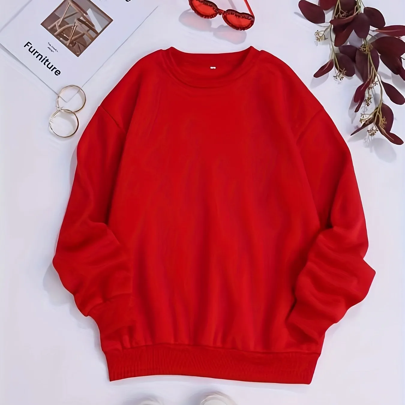 Stylish Womens Solid Pullover for Fall  Winter