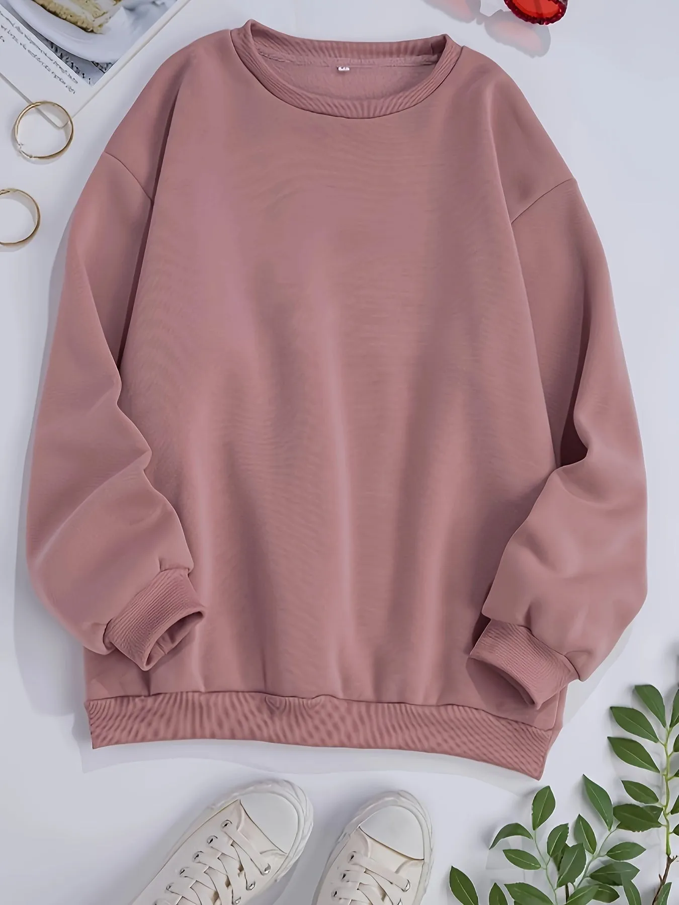 Stylish Womens Solid Pullover for Fall  Winter