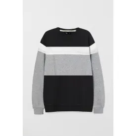 TX Colour Block Black Sweatshirt