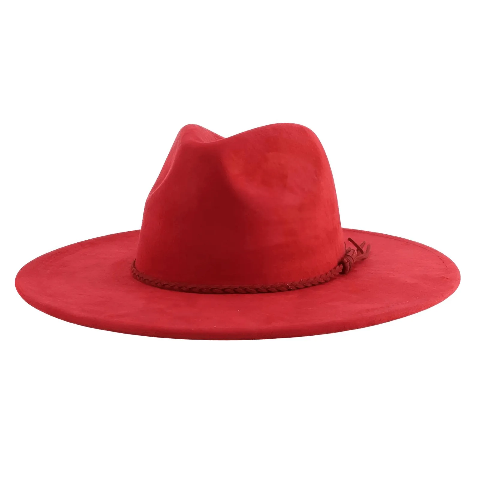 Unisex Suede Wide Brim Fedora - In 30 Colors!