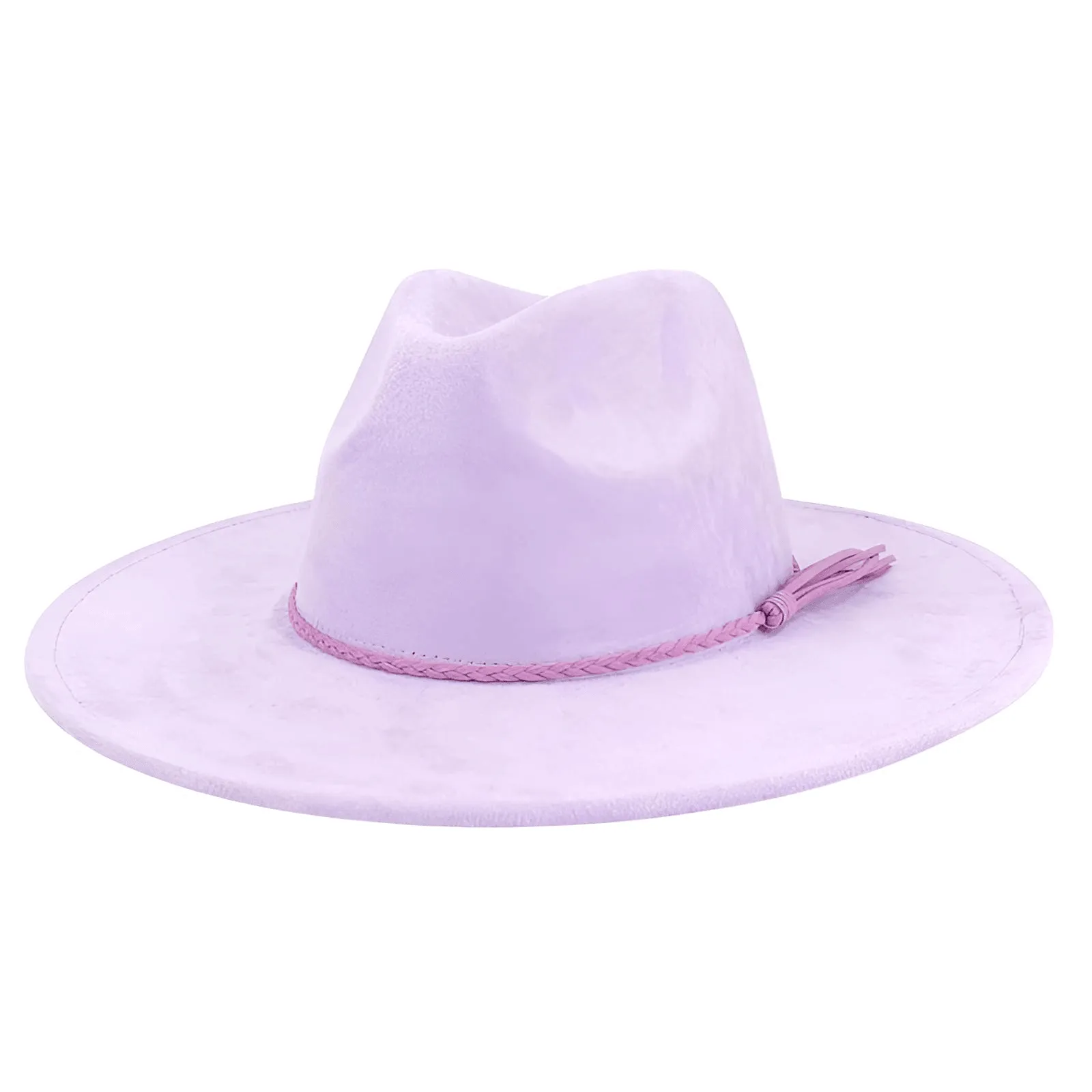 Unisex Suede Wide Brim Fedora - In 30 Colors!