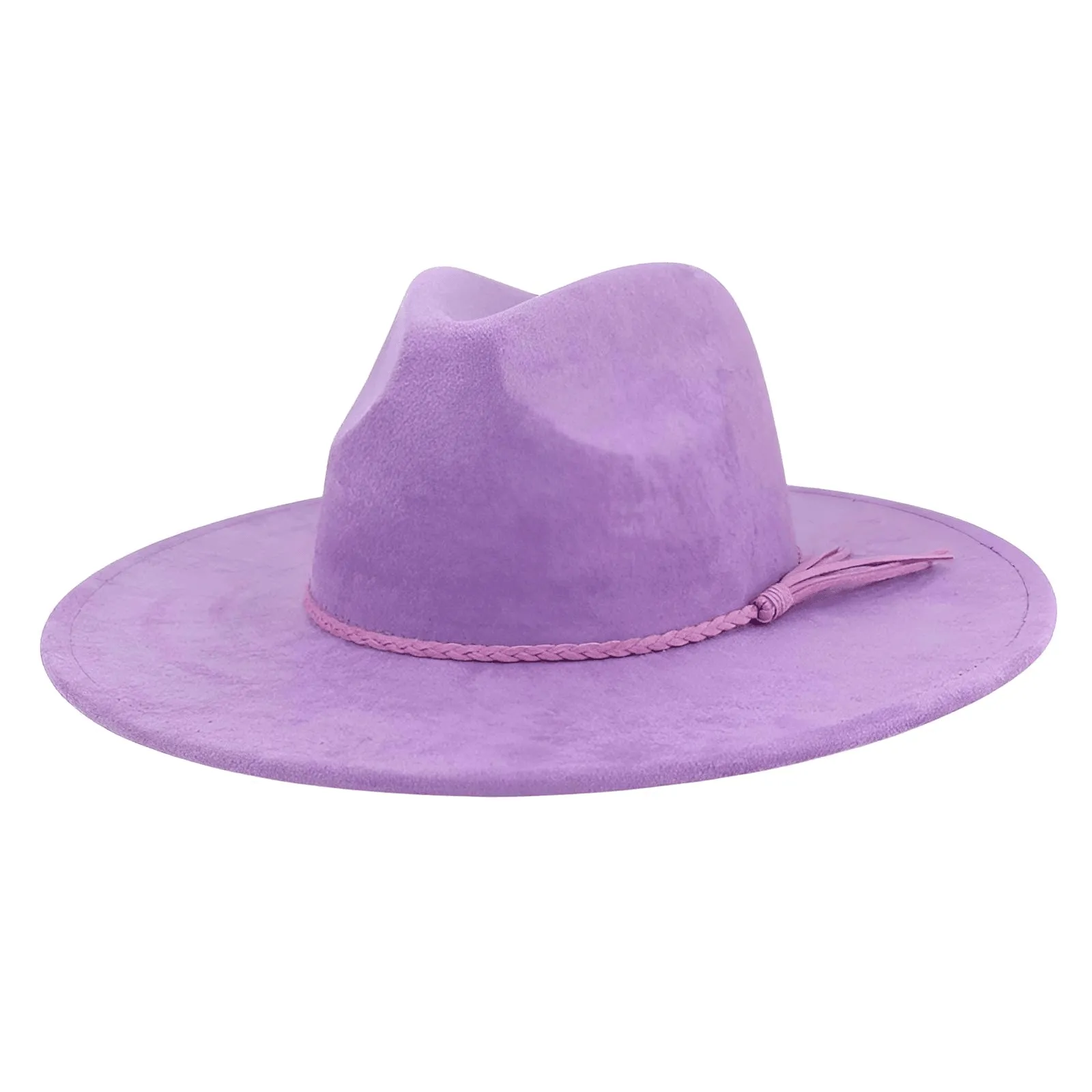 Unisex Suede Wide Brim Fedora - In 30 Colors!