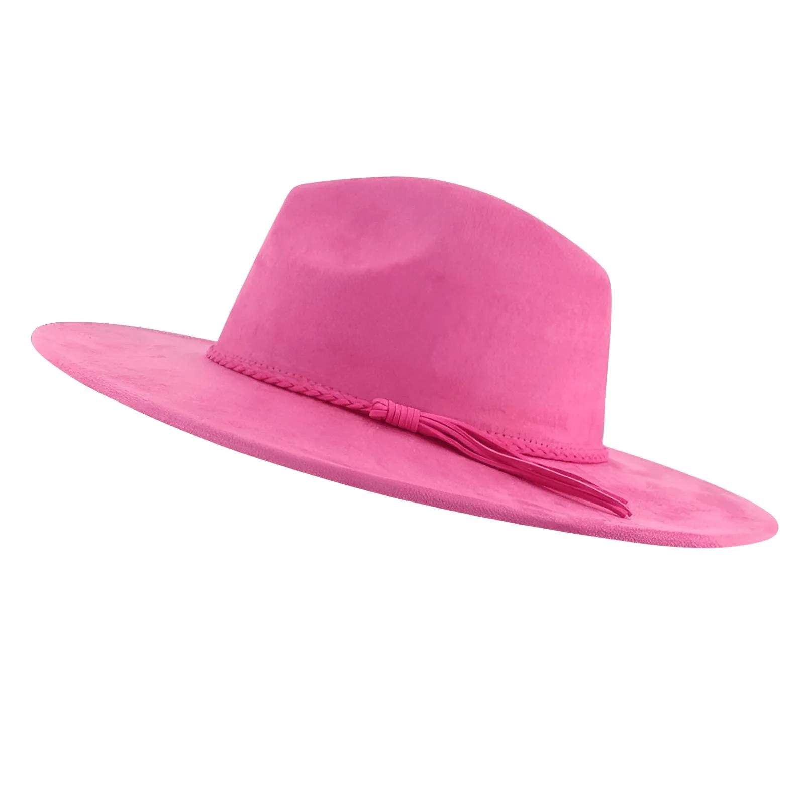 Unisex Suede Wide Brim Fedora - In 30 Colors!