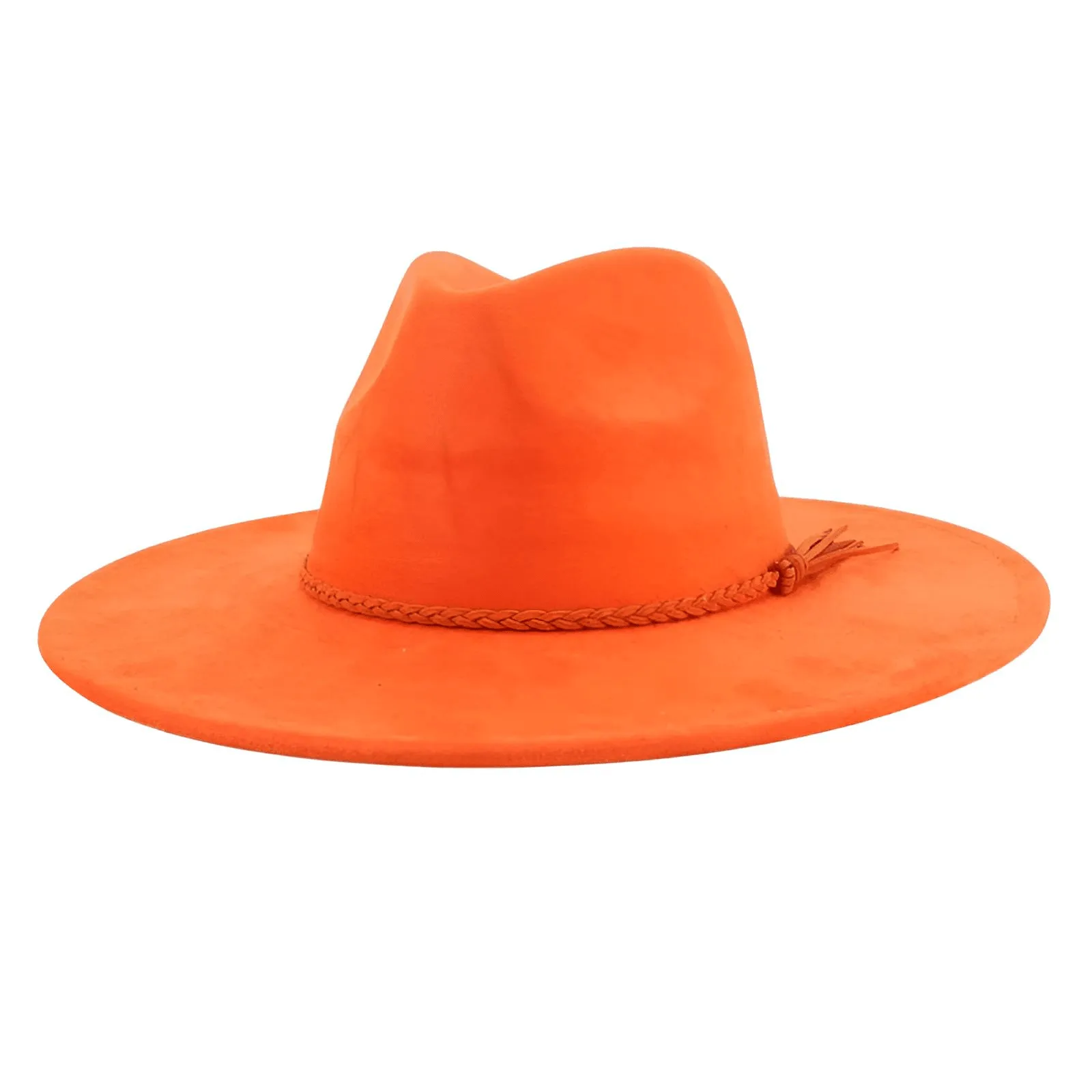 Unisex Suede Wide Brim Fedora - In 30 Colors!