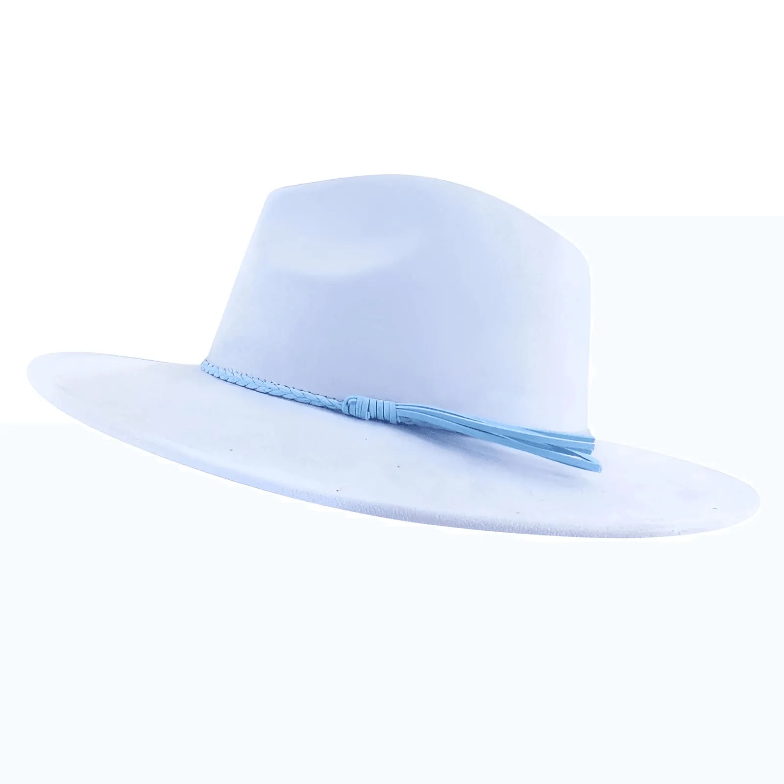 Unisex Suede Wide Brim Fedora - In 30 Colors!