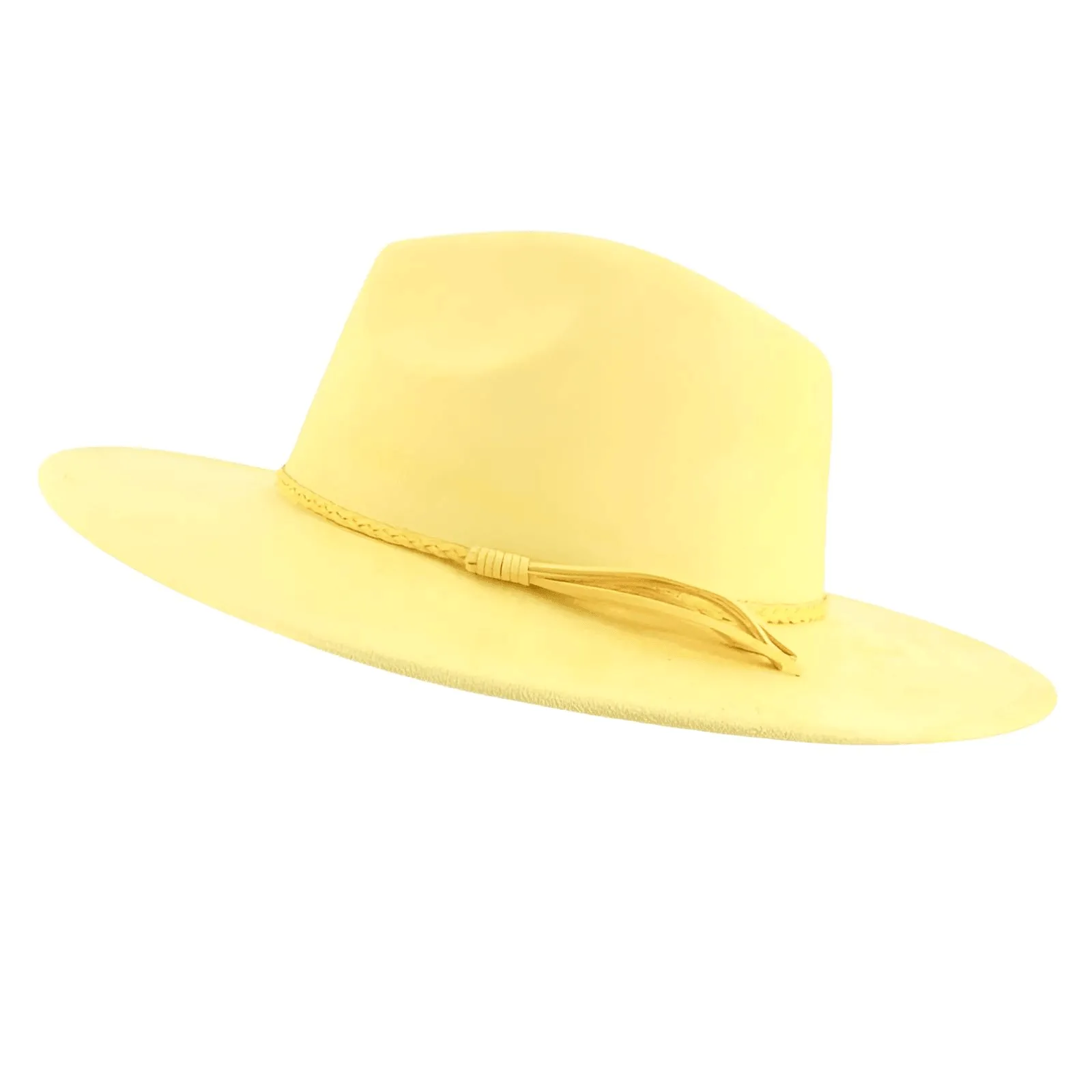 Unisex Suede Wide Brim Fedora - In 30 Colors!